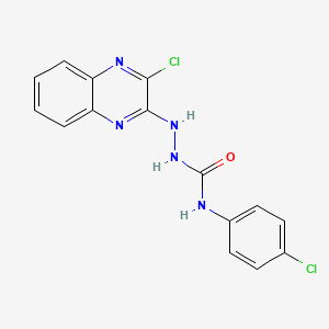 N-(4-chlorophenyl)-2-(3-chloro-2-quinoxalinyl)-1-hydrazinecarboxamide
