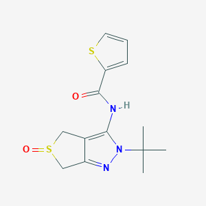 B2357579 N-(2-tert-butyl-5-oxo-4,6-dihydrothieno[3,4-c]pyrazol-3-yl)-2-thiophenecarboxamide CAS No. 958587-28-5