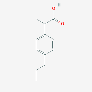 molecular formula C12H16O2 B023576 2-(4-Propylphenyl)propanoic acid CAS No. 3585-47-5