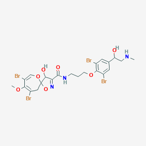 molecular formula C22H25Br4N3O7 B235763 Psammaplysin C CAS No. 142449-78-3