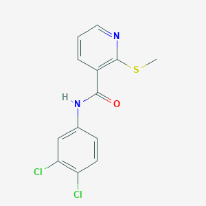 molecular formula C13H10Cl2N2OS B2357669 N-(3,4-dichlorophenyl)-2-methylsulfanylpyridine-3-carboxamide CAS No. 804490-99-1