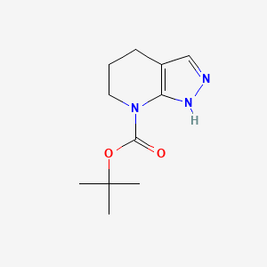 molecular formula C11H17N3O2 B2357763 tert-Butyl 5,6-dihydro-1H-pyrazolo[3,4-b]pyridine-7(4H)-carboxylate CAS No. 2109805-74-3