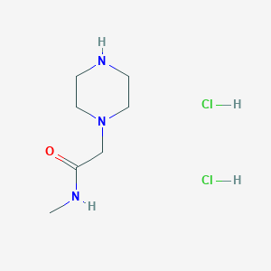 molecular formula C7H17Cl2N3O B2357790 N-methyl-2-piperazin-1-ylacetamide dihydrochloride CAS No. 1172890-30-0; 39890-41-0