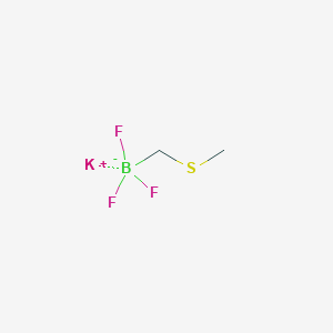 molecular formula C2H5BF3KS B2357827 Potassium (thiomethyl)methyltrifluoroborate CAS No. 2144763-01-7