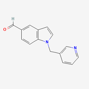 molecular formula C15H12N2O B2357852 1-(pyridin-3-ylmethyl)-1H-indole-5-carbaldehyde CAS No. 210344-01-7