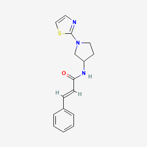 molecular formula C16H17N3OS B2357956 N-(1-(thiazol-2-yl)pyrrolidin-3-yl)cinnamamide CAS No. 1798415-12-9