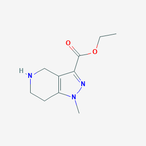 molecular formula C10H15N3O2 B2358062 ethyl 1-methyl-4,5,6,7-tetrahydro-1H-pyrazolo[4,3-c]pyridine-3-carboxylate CAS No. 1309174-06-8