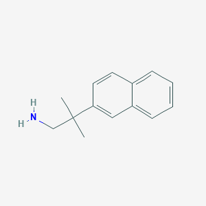 molecular formula C14H17N B2358130 2-Methyl-2-(naphthalen-2-yl)propan-1-amine CAS No. 1368587-21-6