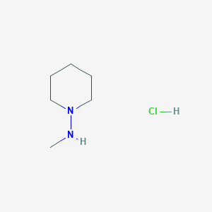 molecular formula C6H15ClN2 B2358161 N-Methylpiperidin-1-amine;hydrochloride CAS No. 2247105-43-5