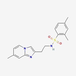 2,4-dimethyl-N-(2-(7-methylimidazo[1,2-a]pyridin-2-yl)ethyl)benzenesulfonamide