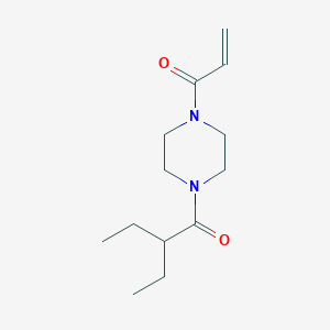 2-Ethyl-1-(4-prop-2-enoylpiperazin-1-yl)butan-1-one