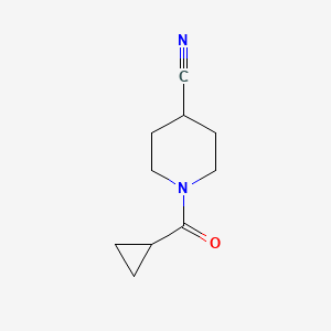 1-Cyclopropanecarbonylpiperidine-4-carbonitrile