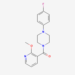 molecular formula C17H18FN3O2 B2358287 (4-(4-Fluorophenyl)piperazin-1-yl)(2-methoxypyridin-3-yl)methanone CAS No. 1234931-09-9