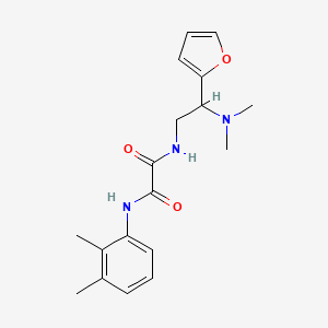molecular formula C18H23N3O3 B2358309 N1-(2-(dimethylamino)-2-(furan-2-yl)ethyl)-N2-(2,3-dimethylphenyl)oxalamide CAS No. 942011-88-3