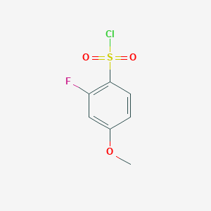 molecular formula C7H6ClFO3S B2358331 2-Fluoro-4-methoxybenzenesulfonyl chloride CAS No. 1016516-68-9