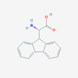 molecular formula C10H8N2O3 B235835 2-(9-Fluorenyl)glycine CAS No. 155172-78-4