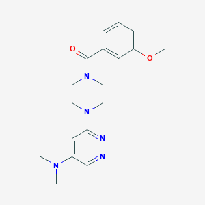 B2358385 (4-(5-(Dimethylamino)pyridazin-3-yl)piperazin-1-yl)(3-methoxyphenyl)methanone CAS No. 1797655-91-4