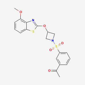 1-(3-((3-((4-Methoxybenzo[d]thiazol-2-yl)oxy)azetidin-1-yl)sulfonyl)phenyl)ethanone