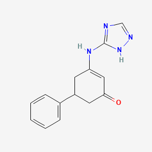 5-Phenyl-3-(3H-2,3,5-triazolylamino)cyclohex-2-EN-1-one
