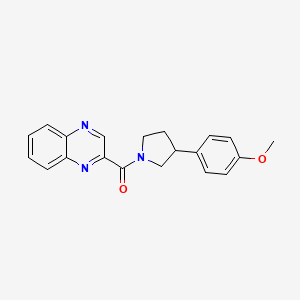(3-(4-Methoxyphenyl)pyrrolidin-1-yl)(quinoxalin-2-yl)methanone