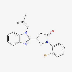 1-(2-bromophenyl)-4-(1-(2-methylallyl)-1H-benzo[d]imidazol-2-yl)pyrrolidin-2-one