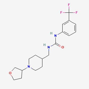 1-((1-(Tetrahydrofuran-3-yl)piperidin-4-yl)methyl)-3-(3-(trifluoromethyl)phenyl)urea
