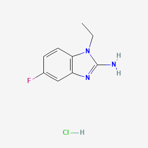 1-ethyl-5-fluoro-1H-1,3-benzodiazol-2-amine hydrochloride
