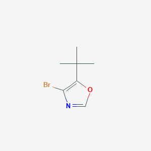 molecular formula C7H10BrNO B2358437 4-Bromo-5-tert-butyl-1,3-oxazole CAS No. 2287314-32-1