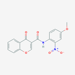 molecular formula C17H12N2O6 B2358445 N-(4-methoxy-2-nitrophenyl)-4-oxo-4H-chromene-3-carboxamide CAS No. 477555-38-7
