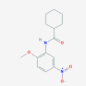 molecular formula C14H18N2O4 B2358455 N-(2-methoxy-5-nitrophenyl)cyclohexanecarboxamide CAS No. 313405-81-1