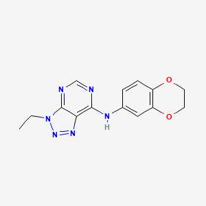 N-(2,3-dihydro-1,4-benzodioxin-6-yl)-3-ethyltriazolo[4,5-d]pyrimidin-7-amine