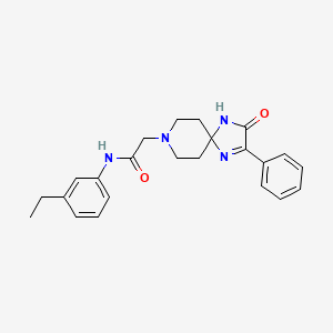N-(3-ethylphenyl)-2-(3-oxo-2-phenyl-1,4,8-triazaspiro[4.5]dec-1-en-8-yl)acetamide