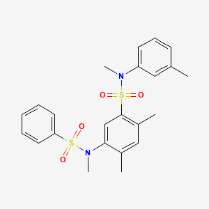 N,2,4-trimethyl-5-(N-methylphenylsulfonamido)-N-(m-tolyl)benzenesulfonamide