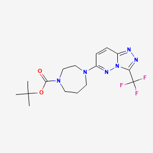 Tert-butyl 4-[3-(trifluoromethyl)-[1,2,4]triazolo[3,4-f]pyridazin-6-yl]-1,4-diazepane-1-carboxylate