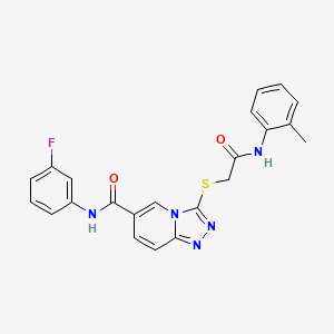 N-[3-(methylthio)phenyl]-2-({6-methyl-2-[4-(trifluoromethyl)phenyl]pyrimidin-4-yl}oxy)acetamide