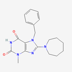 8-Azepan-1-yl-7-benzyl-3-methyl-3,7-dihydro-purine-2,6-dione