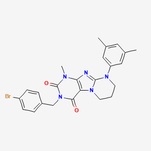 3-(4-bromobenzyl)-9-(3,5-dimethylphenyl)-1-methyl-6,7,8,9-tetrahydropyrimido[2,1-f]purine-2,4(1H,3H)-dione