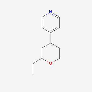 molecular formula C12H17NO B2358476 4-(2-Ethyl-tetrahydro-pyran-4-yl)-pyridine CAS No. 28538-92-3