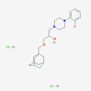 1-((3r,5r,7r)-Adamantan-1-ylmethoxy)-3-(4-(2-fluorophenyl)piperazin-1-yl)propan-2-ol dihydrochloride