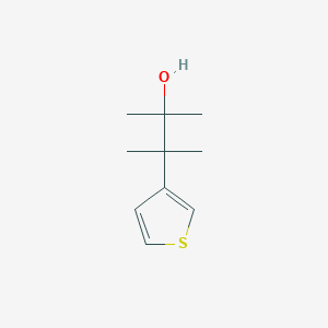 molecular formula C10H16OS B2358487 2,3-Dimethyl-3-(thiophen-3-yl)butan-2-ol CAS No. 2095410-59-4