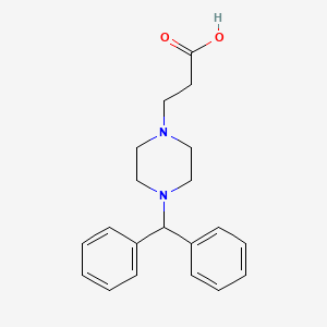 3-(4-benzhydrylpiperazin-1-yl)propanoic Acid