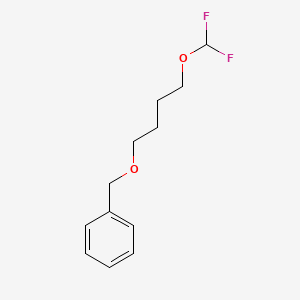 molecular formula C12H16F2O2 B2358504 {[4-(Difluoromethoxy)butoxy]methyl}benzene CAS No. 1919864-81-5
