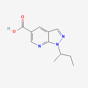 1-(butan-2-yl)-1H-pyrazolo[3,4-b]pyridine-5-carboxylic acid
