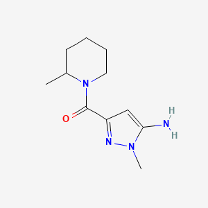 1-methyl-3-[(2-methylpiperidin-1-yl)carbonyl]-1H-pyrazol-5-amine
