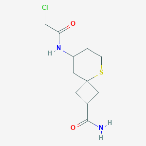 8-[(2-Chloroacetyl)amino]-5-thiaspiro[3.5]nonane-2-carboxamide
