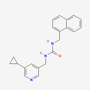 1-((5-Cyclopropylpyridin-3-yl)methyl)-3-(naphthalen-1-ylmethyl)urea