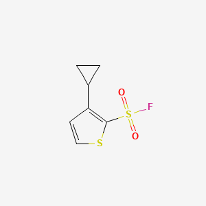 molecular formula C7H7FO2S2 B2358540 3-Cyclopropylthiophene-2-sulfonyl fluoride CAS No. 2299420-61-2