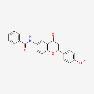 molecular formula C23H17NO4 B2358545 N-[2-(4-methoxyphenyl)-4-oxo-4H-chromen-6-yl]benzamide CAS No. 923210-66-6