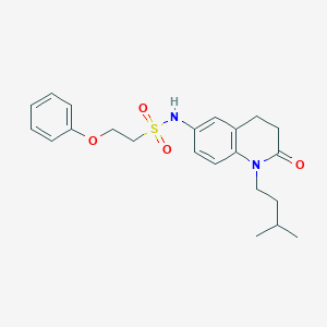 N-(1-isopentyl-2-oxo-1,2,3,4-tetrahydroquinolin-6-yl)-2-phenoxyethanesulfonamide
