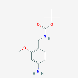 tert-butyl N-[(4-amino-2-methoxyphenyl)methyl]carbamate